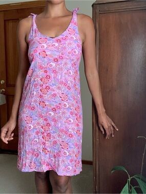 Women’s Pink Floral Maternity Dress